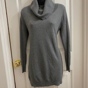 Grey knit turtleneck